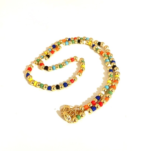 Jewels By Joanne Gold Beaded Necklace - Picture 1 of 5